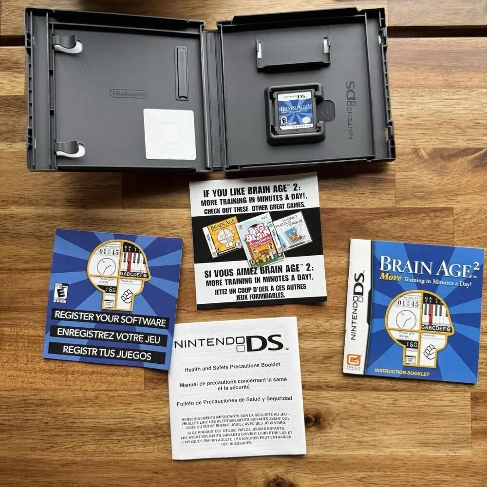 Brain‎ Age 2: More Training in Minutes a Day (Nintendo DS, 2007) Working Tested